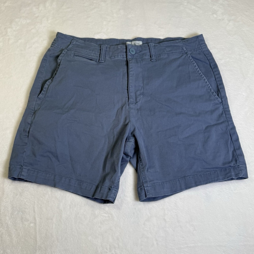 Sun And Stone Periwinkle Men's 6 Inch  Chino Flat Front Shorts In Size 30